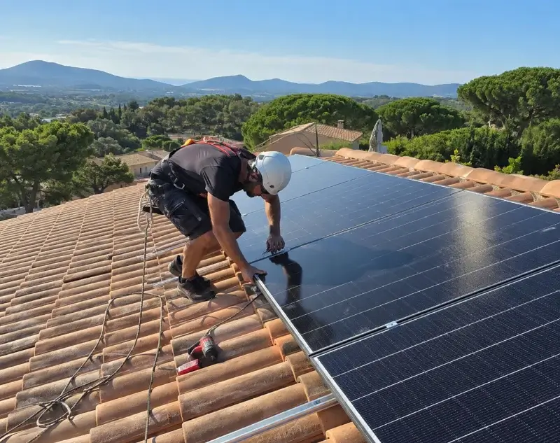 Installateur panneaux solaires Carnoules — pose photovoltaïque sur toiture