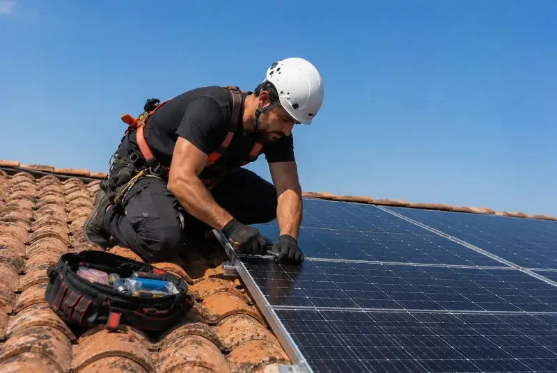 Maintenance et monitoring de panneaux solaires à Carnoules